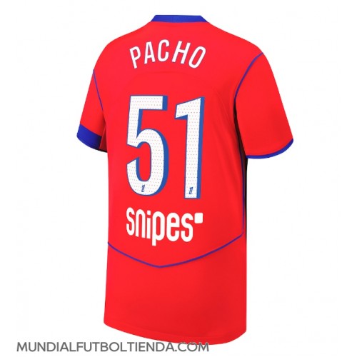 Camiseta Paris Saint-Germain Willian Pacho #51 Tercera Equipación Replica 2025-26 mangas cortas